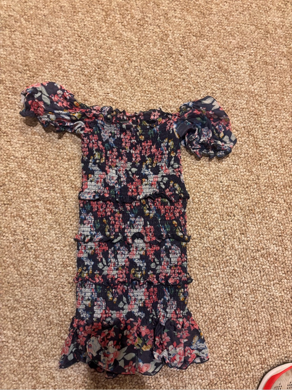 KATIE J  Ruffle Midi Dress